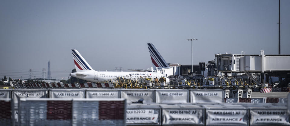 Avions Air France sur le tarmac de l'aéroport d'Orly. 
