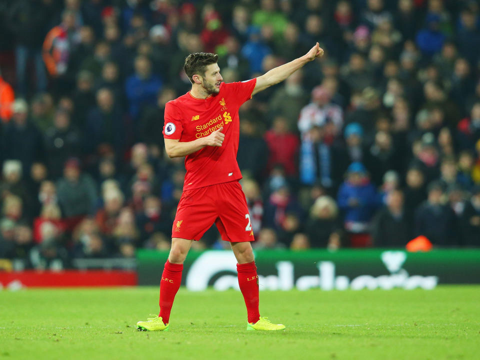 Lallana has been linked to Ligue 1 side PSG: Getty