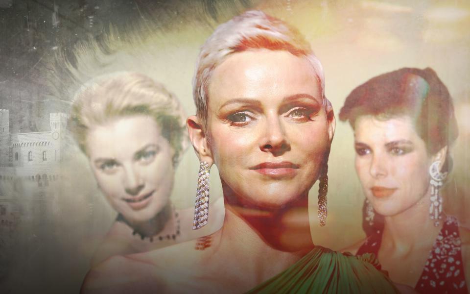 Drei Fürstinnen, drei traurige Schicksale: Grace Kelly (von links), Charlène und Caroline hatten in ihren Leben manche Tragödie zu verkraften.  (Bild: ZDF / Kelvinfilm)