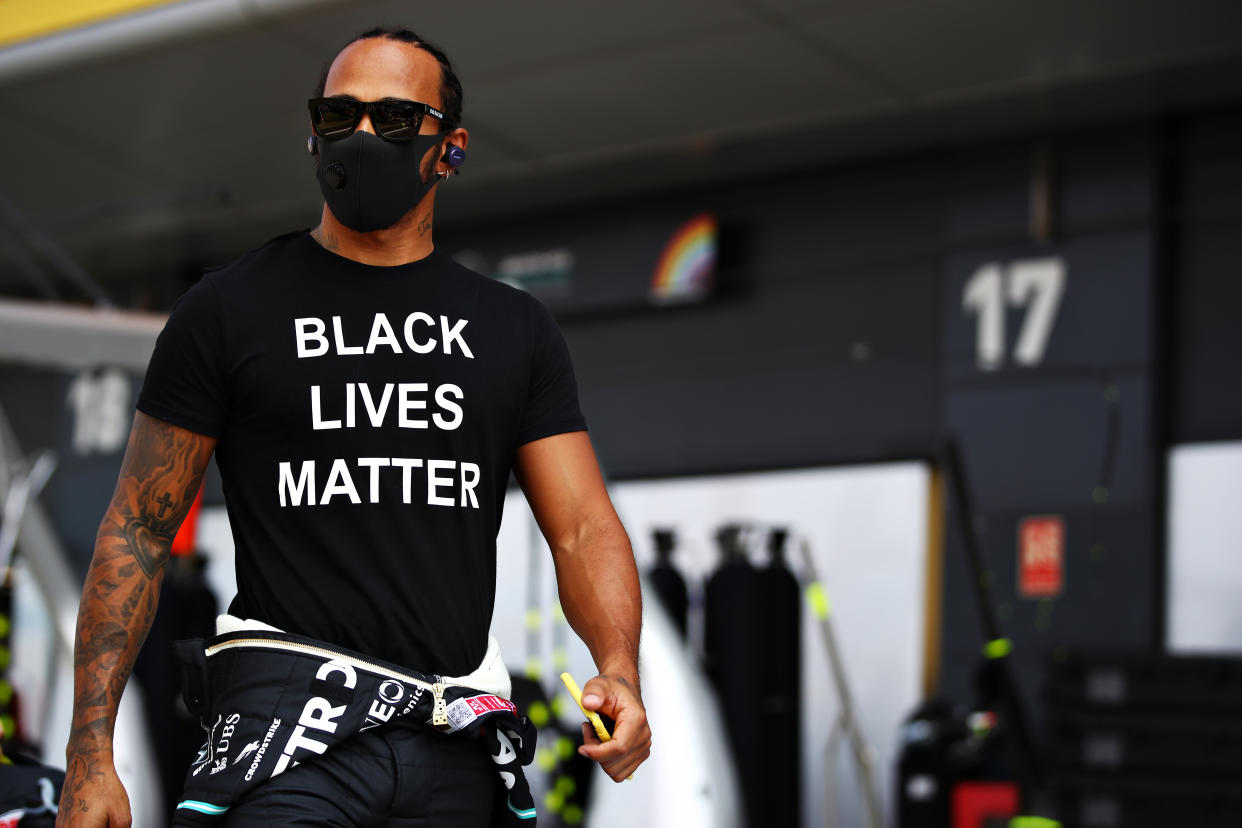 Lewis Hamilton in Northampton, England. (Bild: Mark Thompson/Getty Images)
