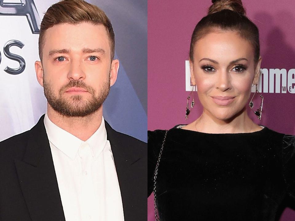 justin timberlake alyssa milano