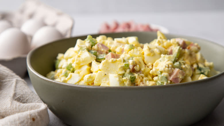 cottage cheese egg salad bowl