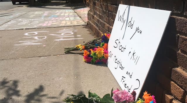 Neighbours are now demanding answers, leaving a sign out asking police 