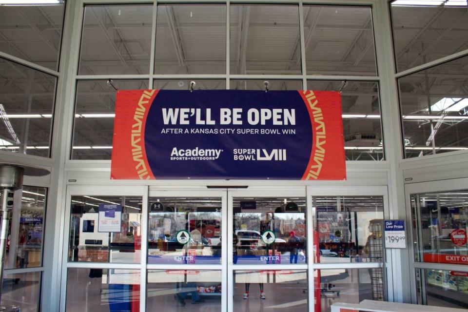 KC metro area Academy Sports + Outdoors locations will open immediately following the Super Bowl, if the Chiefs win the game Sunday.