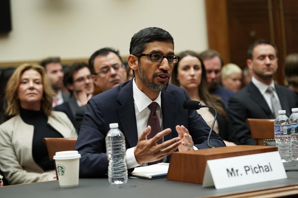 sundar pichai google ceo congress hearing