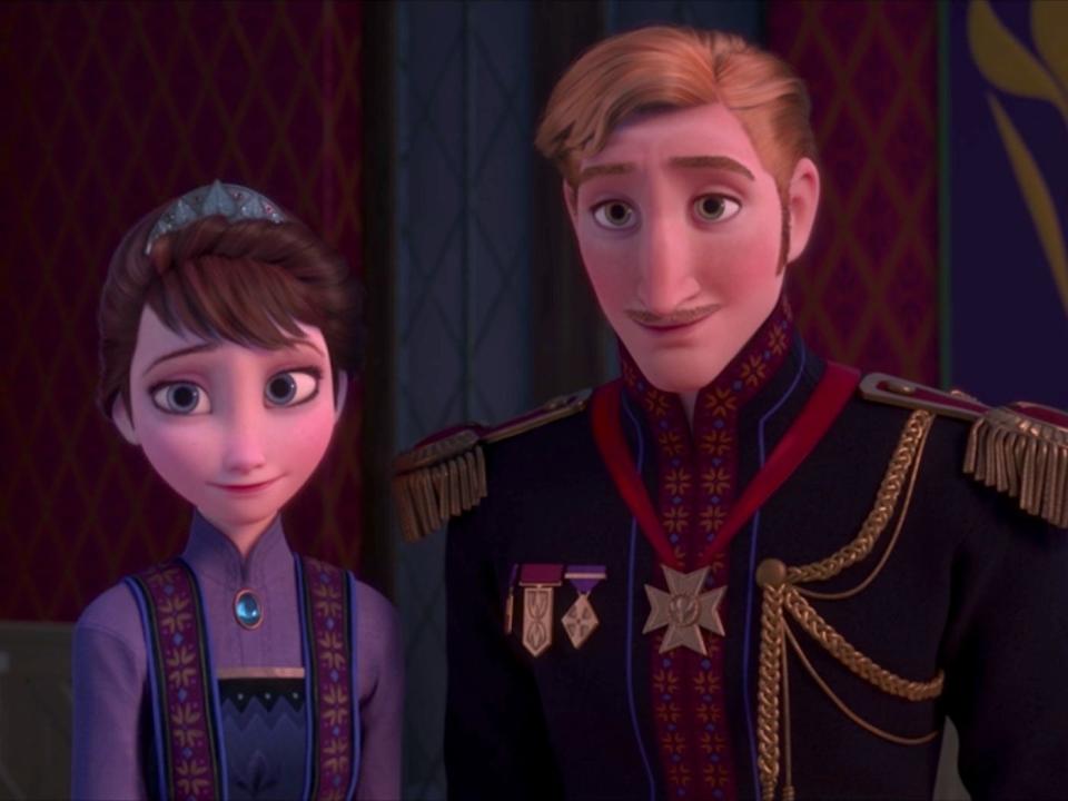 Queen Iduna and King Agnarr in first Frozen movie Disney 
