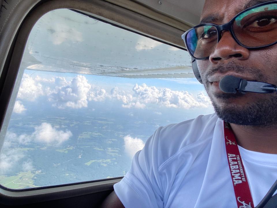 Ezekiel Andrews has spent over 10 years working to gain enough hours to become a pilot for a major airline.