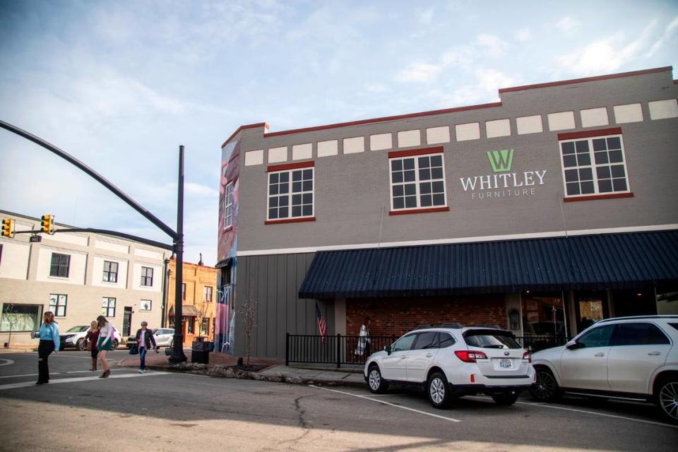 Whitley Furniture Gallery in downtown Zebulon is going out of business after four generations of family operation. The city block it covers will likely be redeveloped.