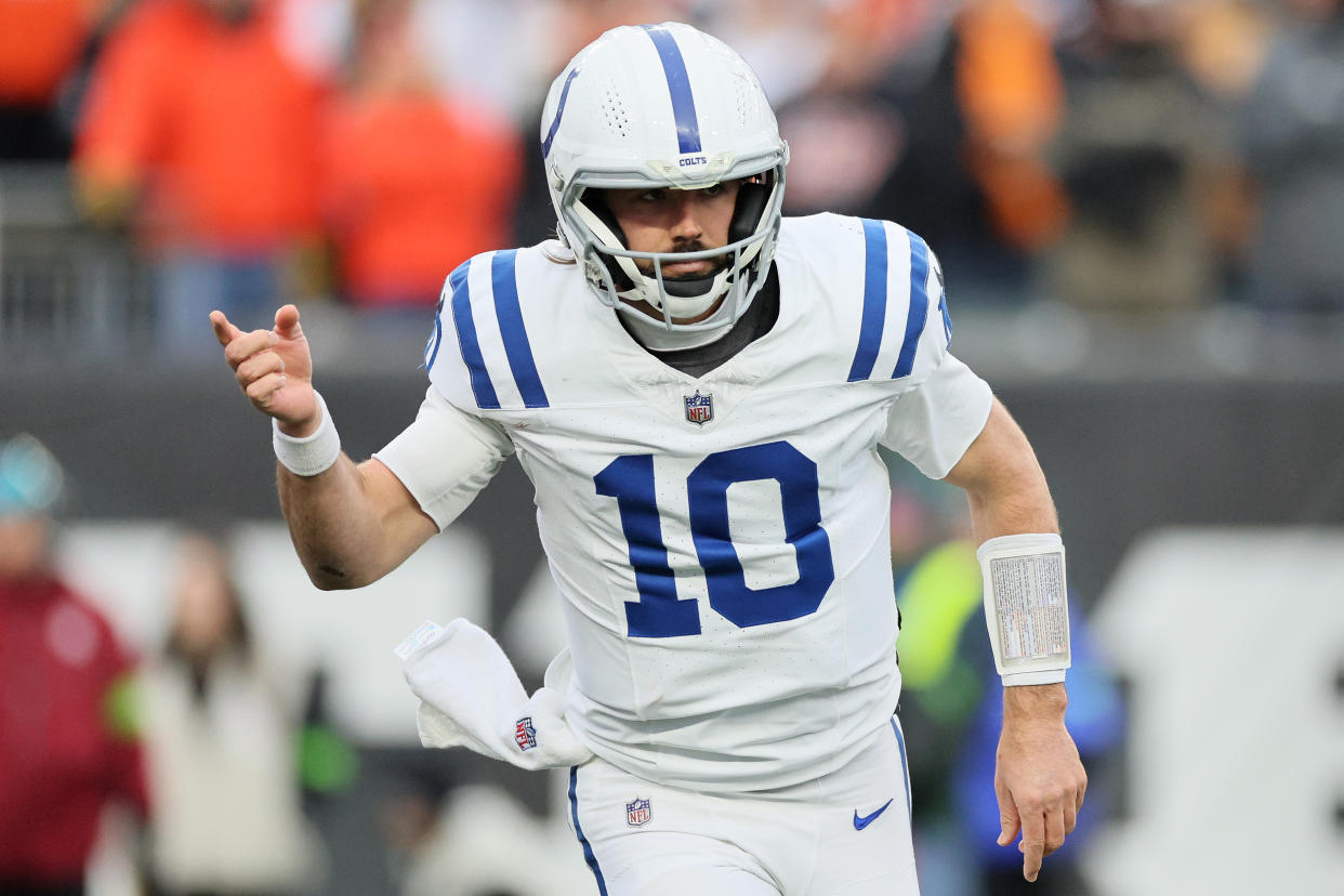 Gardner Minshew #10 of the Indianapolis Colts. (Photo by Andy Lyons/Getty Images)