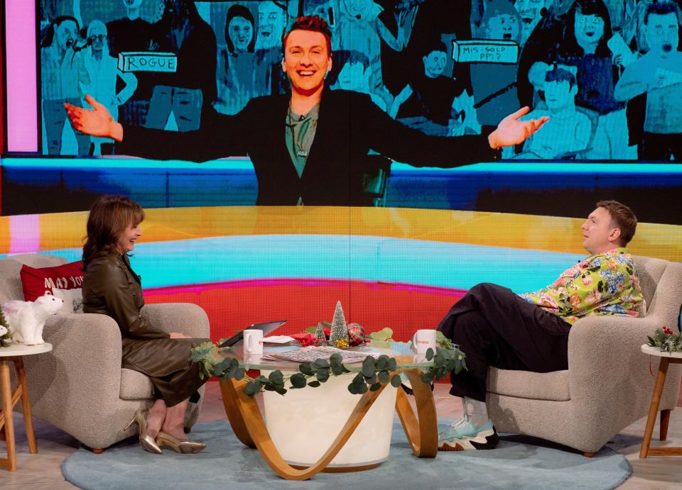 Joe Lycett spoke to Lorraine Kelly about his stunt. (Shutterstock/ITV)