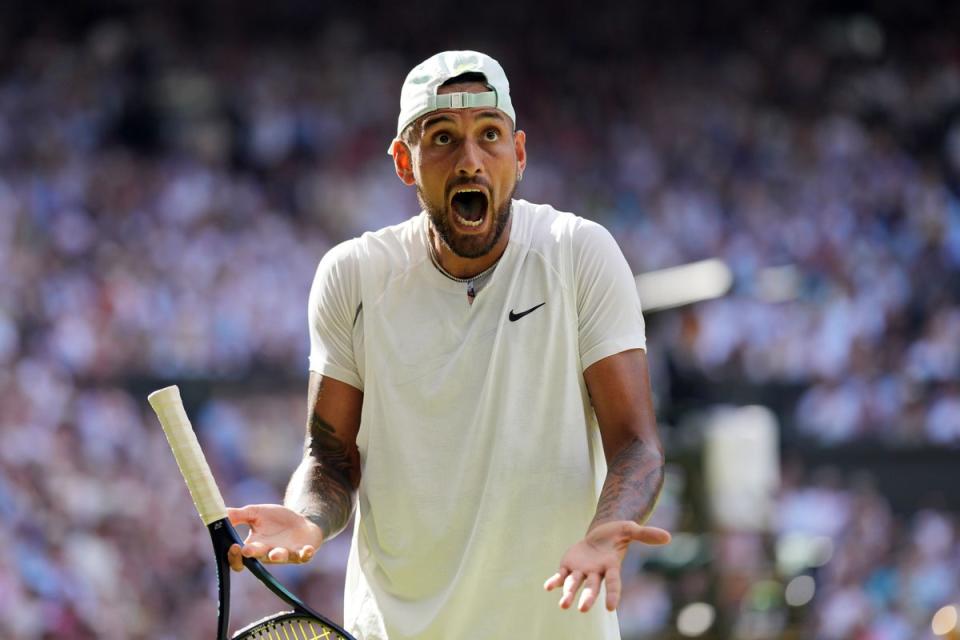 Nick Kyrgios provided entertainment at Wimbledon (PA) (PA Wire)