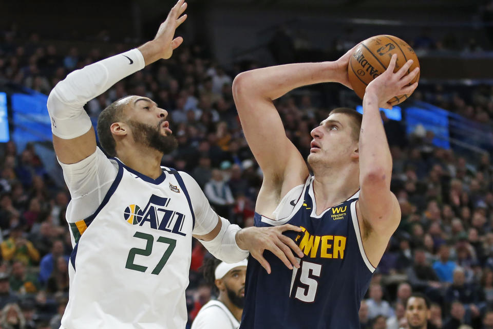 With only six teammates to help him, Nikola Jokic and the Nuggets topped the Jazz on Wednesday night.