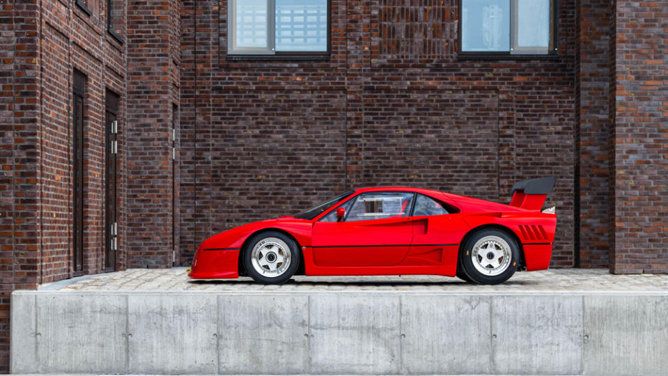 A 1987 Ferrari 288 GTO Evoluzione.