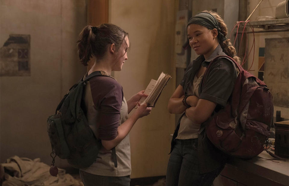 Bella Ramsey and Storm Reid in episode seven.