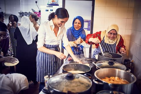 The Duchess of Sussex is known to enjoy cooking, having recently written the forward for Together: Our Community Cookbook - Credit: PA/Jenny Zarins