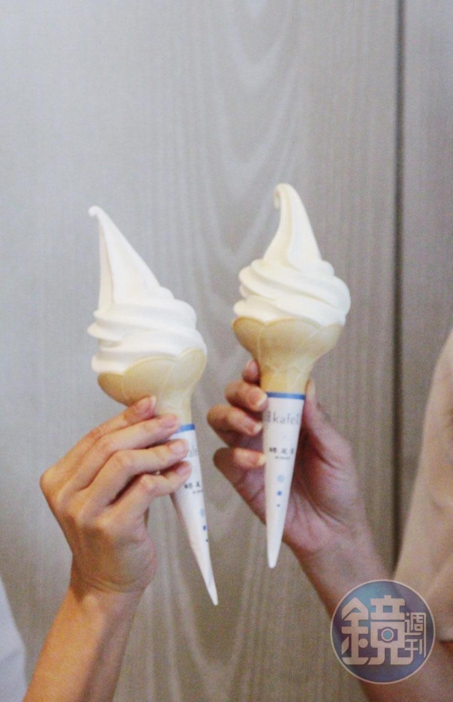 霜淇淋專家「蜷尾家」讓百齡油化身霜淇淋口味驚奇又美味。