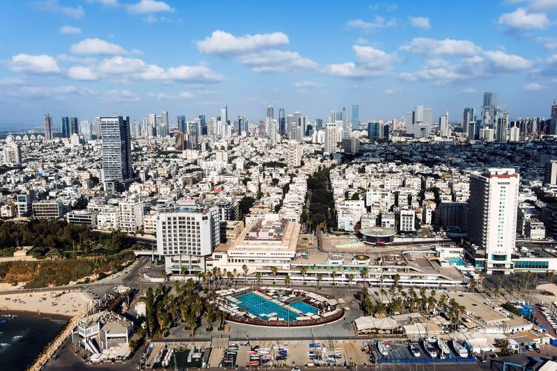 FILE PHOTO: General view shows part of Tel Aviv