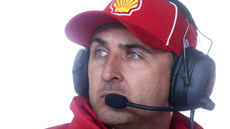 Fabian Coulthard, pictured here during practice for the Bathurst 1000.