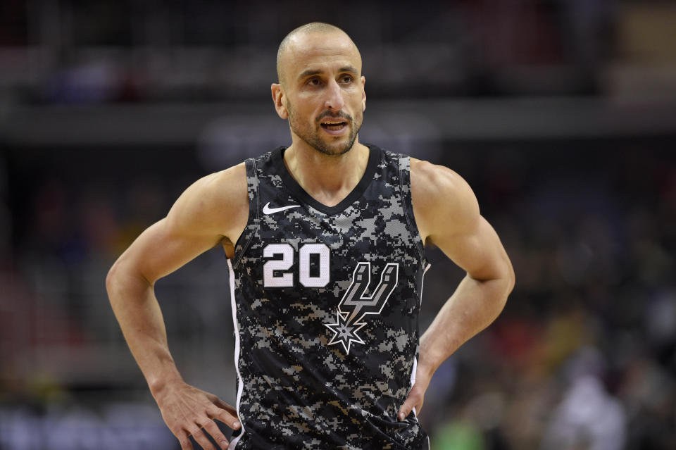 The City of San Antonio will honor Manu Ginobili on Thursday, Aug. 30. (AP Photo)