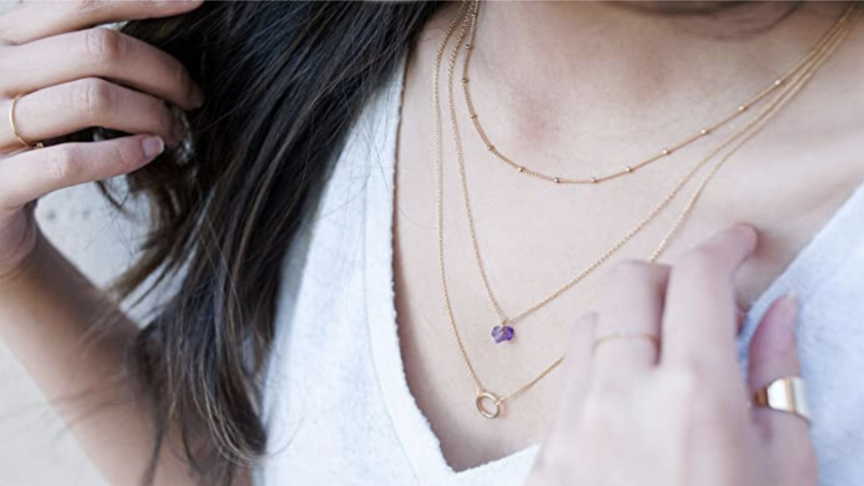 Layer your favorite jewlery.