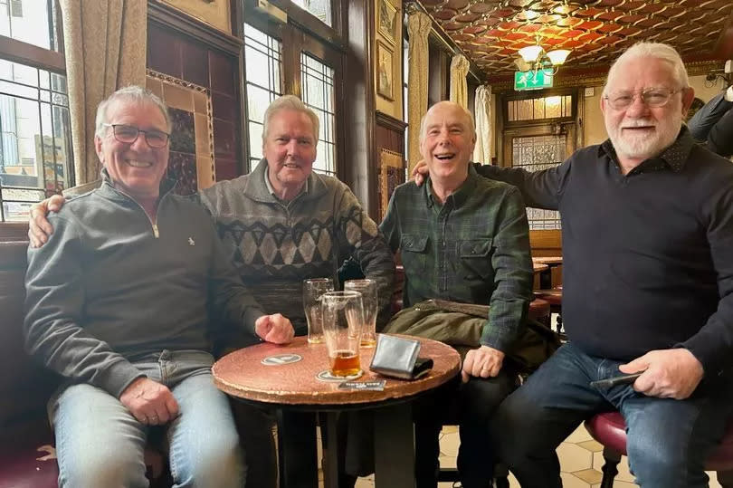 Brian and his friends Michael, Keith and John have been meeting for a pint at Britons for over 40 years