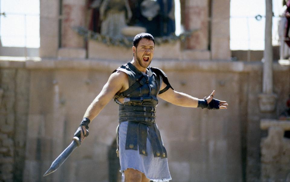 The entertainer: Crowe in Gladiator