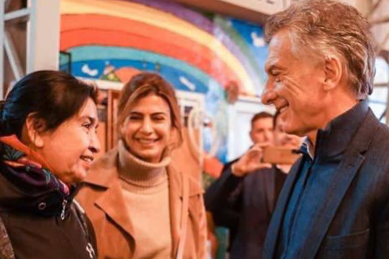 Mauricio Macri y Juliana Awada visitaron a Margarita Barrientos