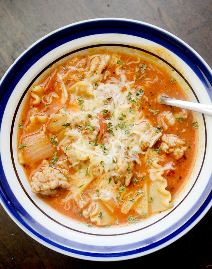 Lasagna Soup from Recipe Diaries