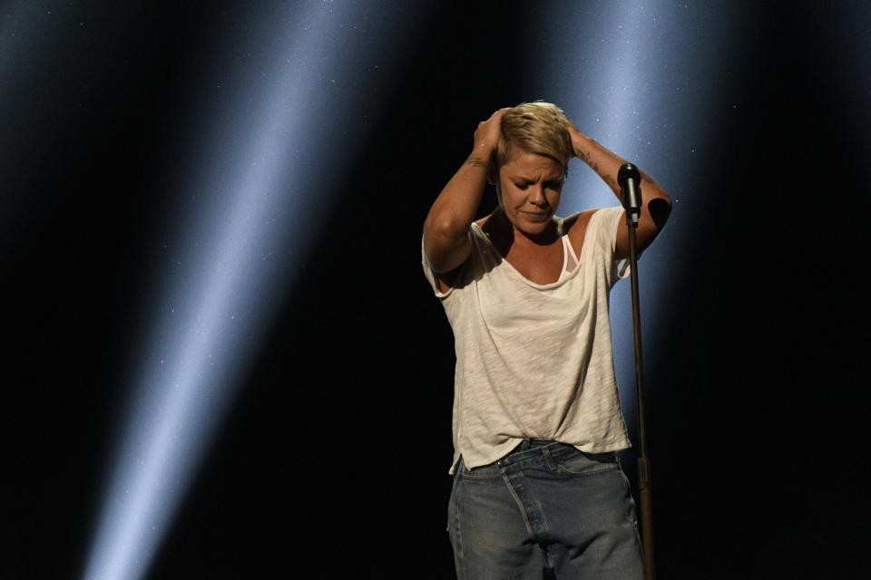 The severity of Pink’s illness – which forced her to cancel several Sydney concerts – has been revealed.Source: Getty