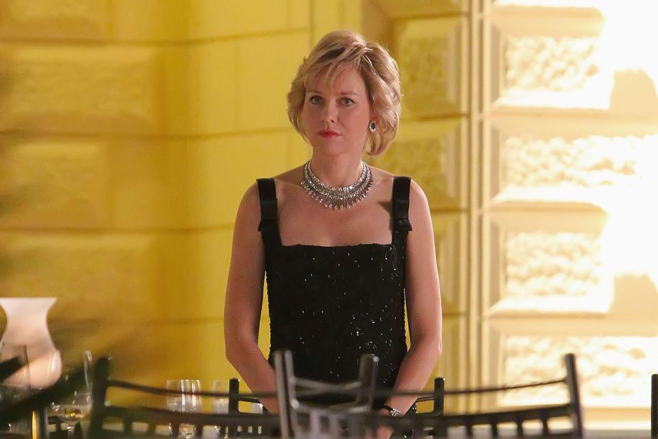 Naomi Watts's sapphire & diamond earrings in <i>Diana</i> (2013)