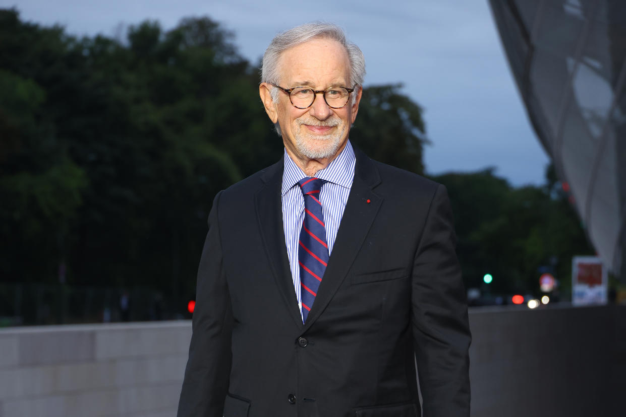 PARIS, FRANCE - JULY 25: Steven Spielberg attends The Prelude to The Paris Games 2024 on July 25, 2024 in Paris, France. (Photo by Marc Piasecki/WireImage)