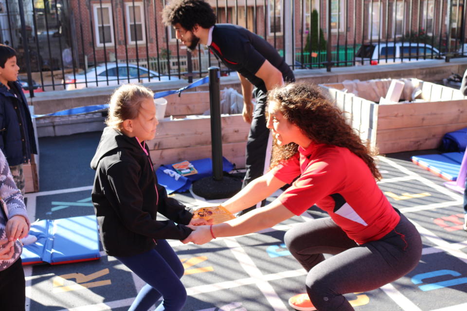 The book fairs Get Focused puts on allow kids to pay for books through exercises. (Photo: Get Focused/Goldin Martinez)