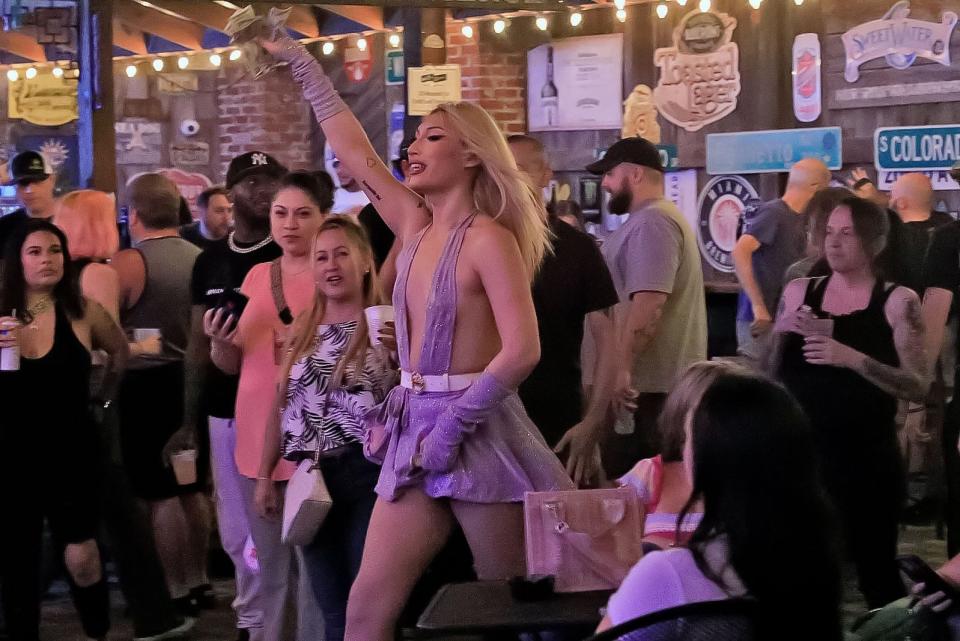 Coco Cavalli performs in front of a packed house at Cafe DaVinci, March 28, 2023. Every Tuesday, the venue hosts Pride night.