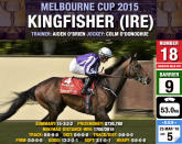 <p>Locally owned but internationally trained, Kingfisher mixed it with the best of his class as a three-year-old, running 10th in an Epsom Derby and second in an Irish Derby. Proved he had come on as a four-year-old with a win at Leopardstown and then a second in the Ascot Gold Cup to Trip To Paris. He was subsequently beaten a long way in both the Irish St Leger trial and the St Leger itself before heading to Australia where he has made strong progress after what was reportedly a tough plane trip. His best form is up to this, but his recent form isn’t. - Bren O’Brien</p>