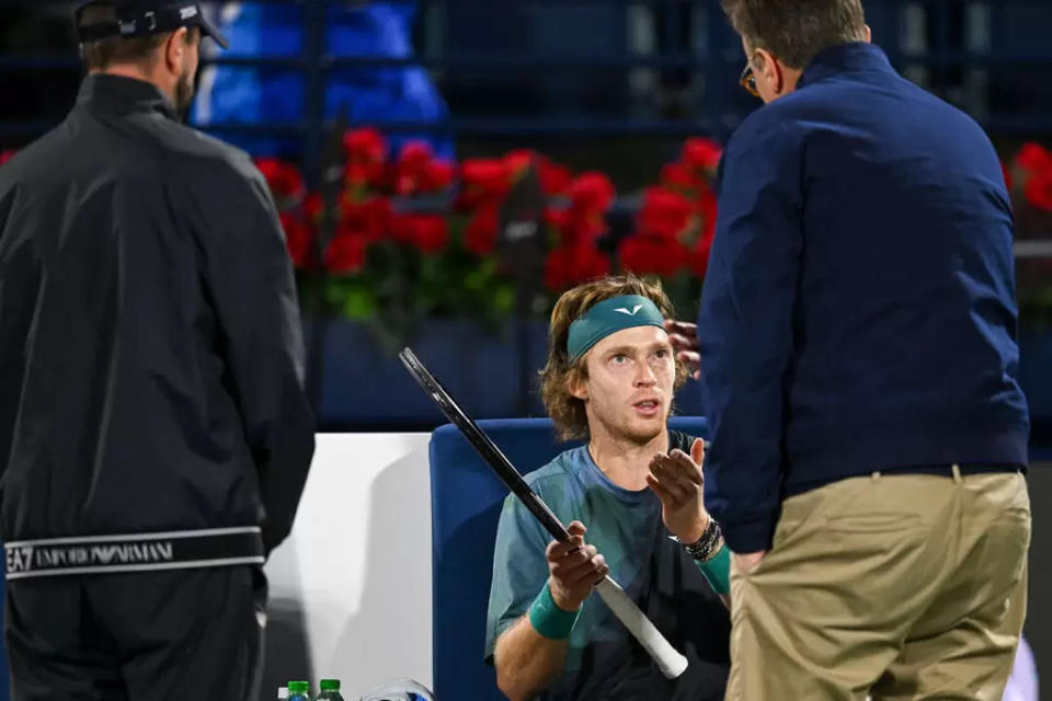 魯布洛夫(Andrey Rublev)經過上訴後才討回比賽積分。法新社