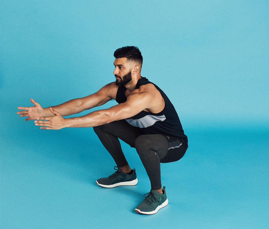 How to do it<ol><li>From a sitting position, raise your right hand in the air and stand using (at most) your left hand. If you have sufficient core strength, get up without the use of your arms.</li><li>Do the prescribed number of reps on one side and switch sides.</li><li>Work to the point where you get up without the use of your arms.</li></ol>