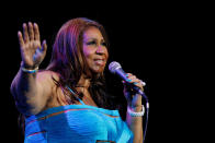 <p>FILE PHOTO – Singer Aretha Franklin performs at Radio City Music Hall in New York in this February 17, 2012. REUTERS/Shannon Stapleton/File Photo </p>