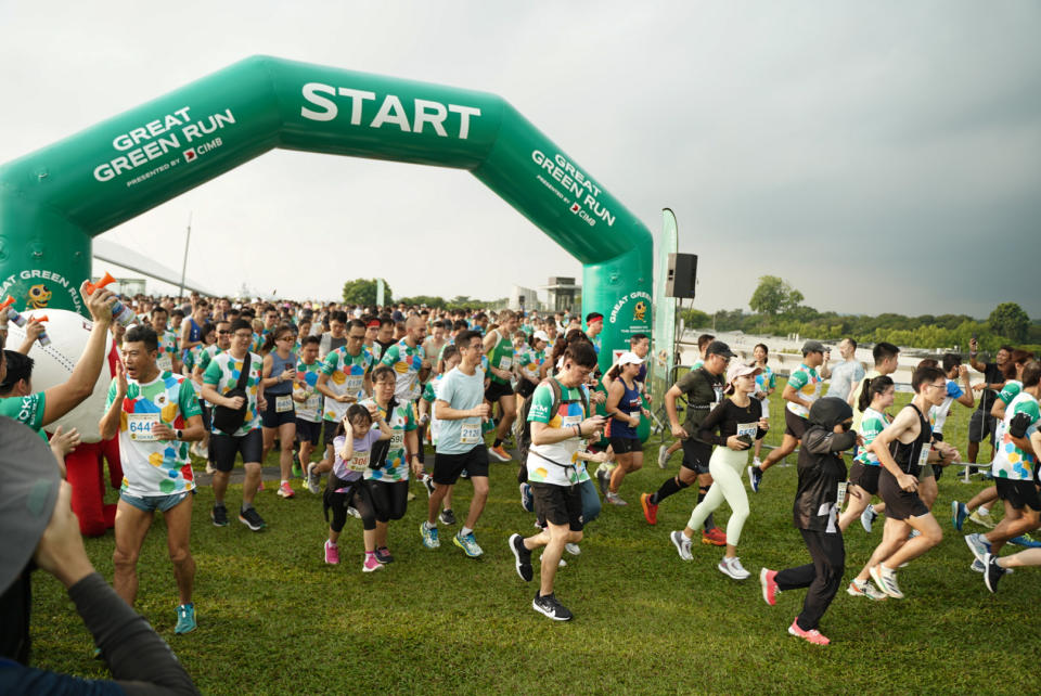 Over 2,000 runners took part in the inaugural Great Green Run at Marina Barrage. (PHOTO: Great Green Run)
