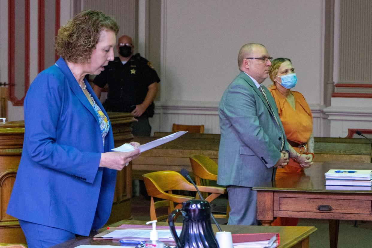 Accused of allowing drugs to be dealt from her home on Brighton Boulevard, Vada McQueary pleads guilty to three felonies in common pleas court last June. She was sentenced to four to six years in prison last week, nearly a year after she entered her plea.