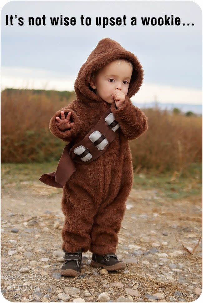 10) DIY Chewbacca Costume for Toddlers