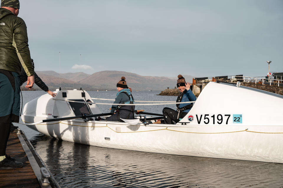 The pair have begun their training on Loch Lomond (Wolfcraig Distillers/PA)