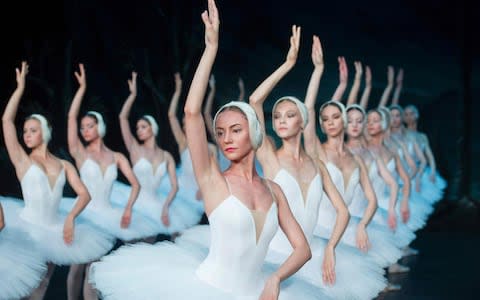 The St Petersburg ballet performing Swan Lake