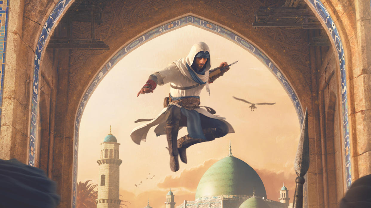  The cover for The Art of Assassin's Creed Mirage. 