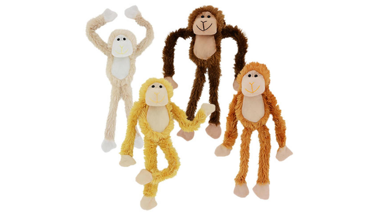 Fuzz Friends Plush Hanging Monkeys