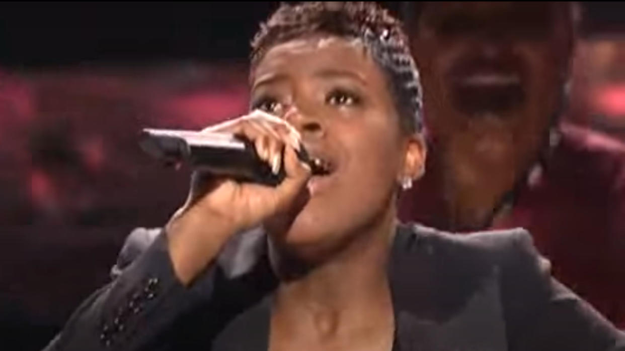  Fantasia Barrino on American Idol. 