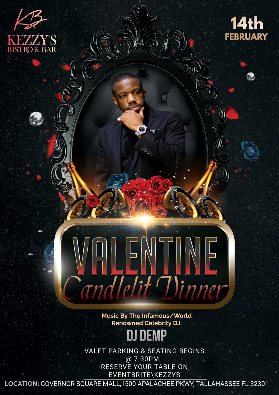 Kezzy's Bistro and Bar is offering a Valentine candlelit dinner for its customers that features DJ Demp.