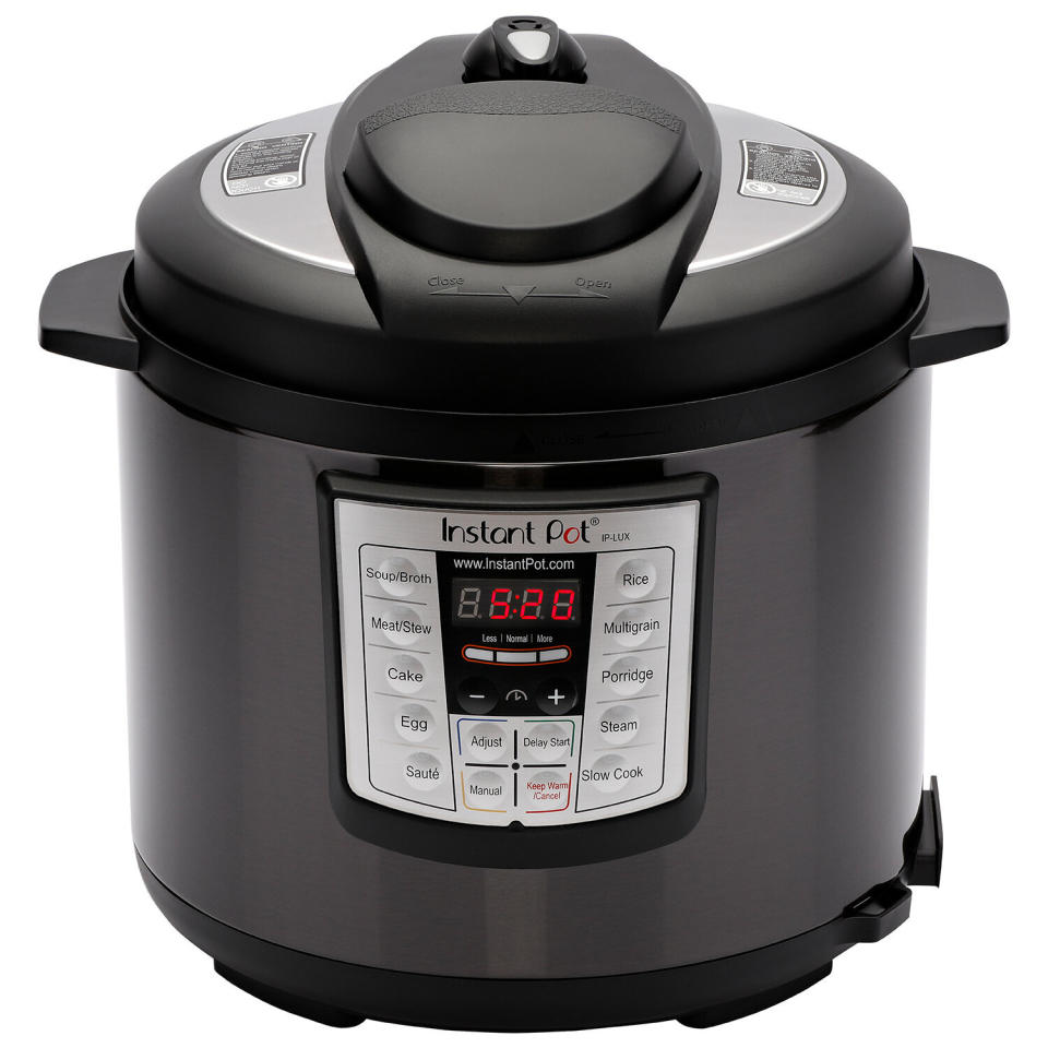 Instant Pot Lux60 Black Stainless Steel 6 Qt. 6-in-1 Multi Use Pressure Cooker (Photo: Walmart)