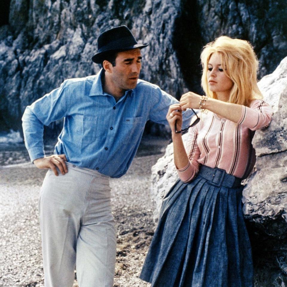 Michel Piccoli and Brigitte Bardot in Jean-Luc Godard's Le mepris - Shutterstock