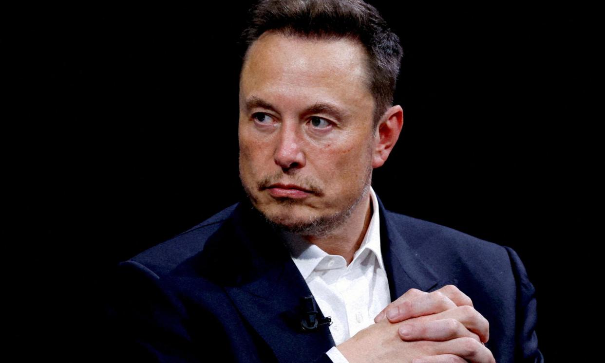 <span>The owner of X, Elon Musk, replied to a far-right founder of the so-called Identitarian Movement who was in contact Brenton Tarrant prior to the Christchurch terror attacks.</span><span>Photograph: Gonzalo Fuentes/Reuters</span>