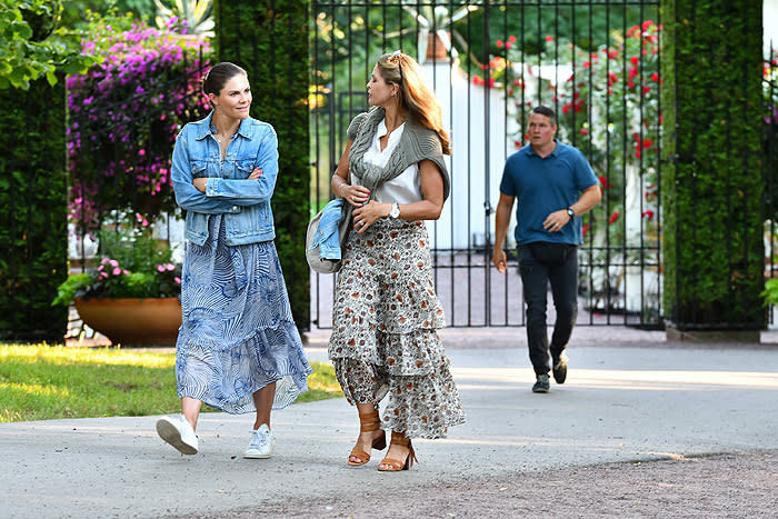 Magdalena de Suecia con la Familia Real